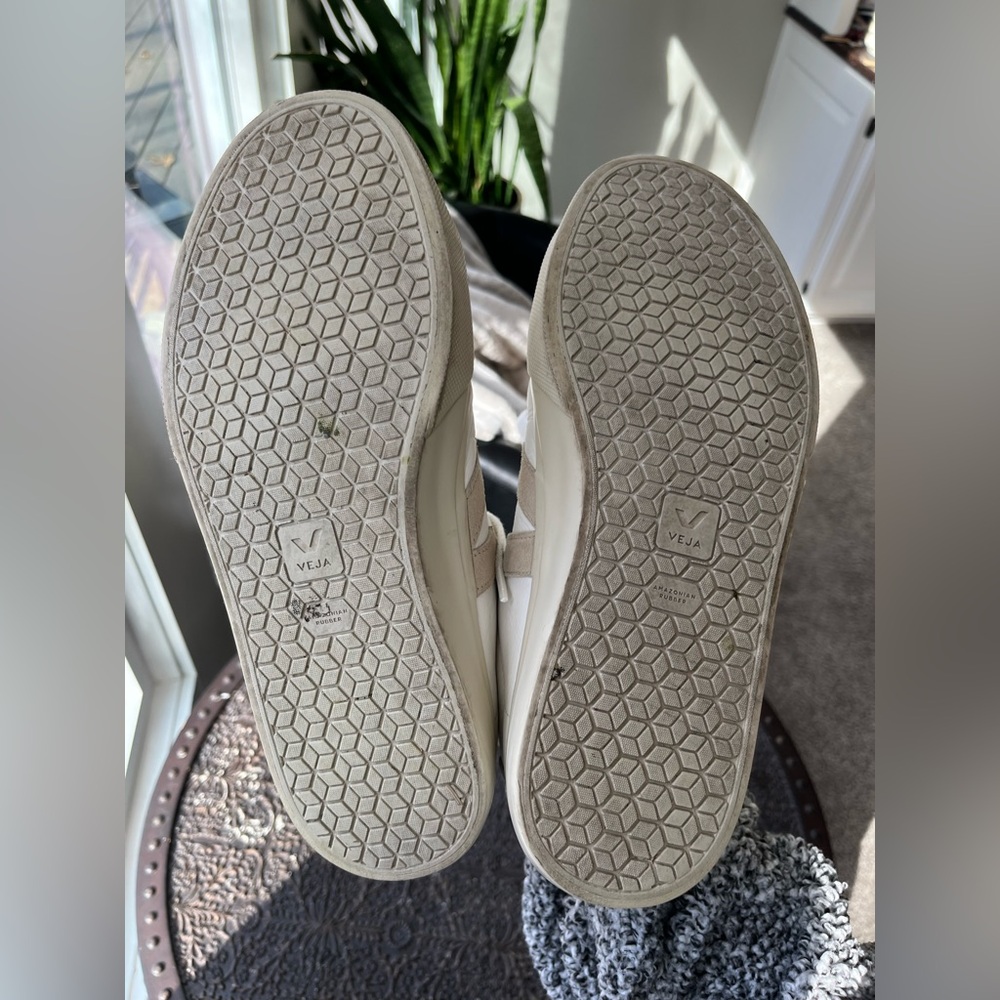VEJA CAMPO LEATHER WHITE ALMOND SNEAKERS 42.5 11.5 9.5 - Picture 11 of 11